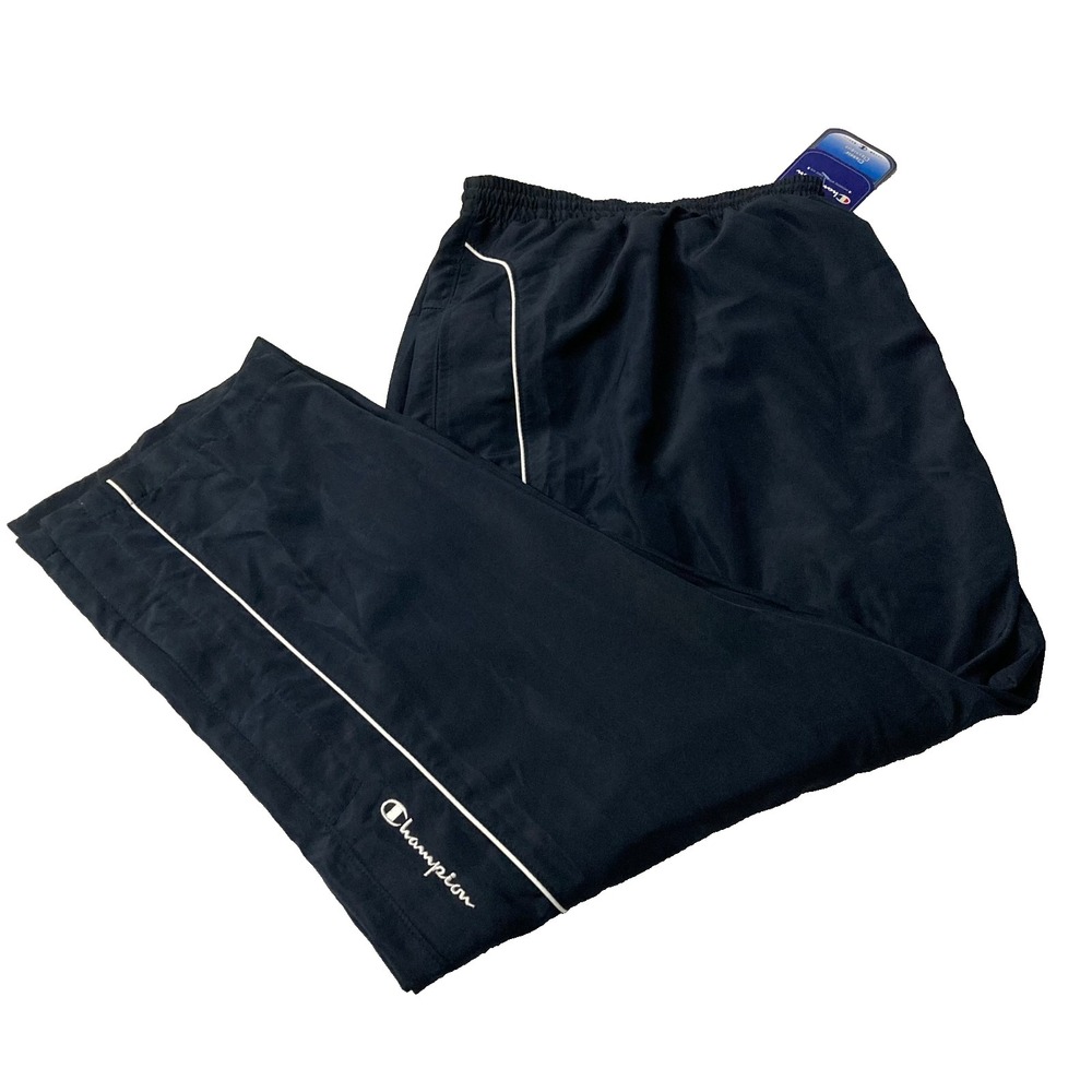 NWT Champion Navy Blue Vented Snap Bottom Track Pants 5X Jersey Lined P2361
